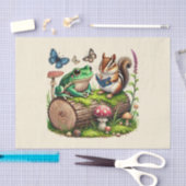 Leuke dierenliefhebbers decoupage tissuepapier (Craft)