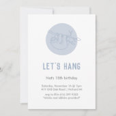 Leuke Dierenluiaard Eenvoudige Moderne Blauwe Verj Kaart (Voorkant)