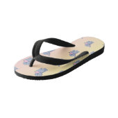 Leuke Dierenolifant Eenvoudig Grijs Roze Kinder Teenslippers (Schuin)