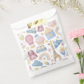 Leuke dierenprint pastelkleuren bedankzakje (Gezegeld)