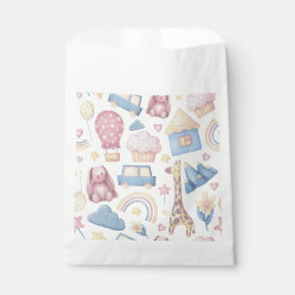 Leuke dierenprint pastelkleuren bedankzakje