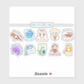 LEUKE DIERENSPELDEN SET STICKER (Vel)