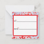 Leuke dierenvrienden Happy Valentines Day Notitiekaartje (Achterkant)