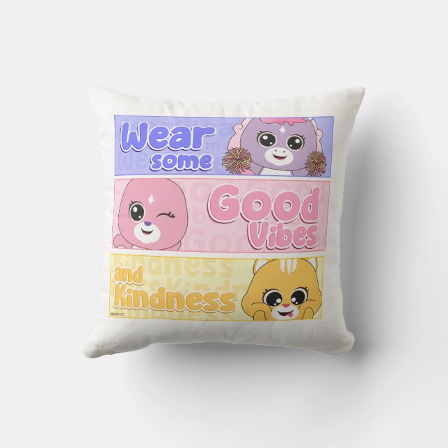 Leuke Dierenvrienden: Perfect voor kinderen Kussen (Achterkant)