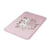 Leuke Dierenvrienden Roze Meisjes Kinder Badmat (Gekanteld)