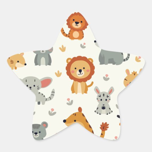Leuke Dierenvrienden Star Stis" Ster Sticker (Voorkant)