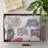 Leuke dierlijke assortiment weefsel papier (Geschenk)