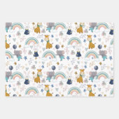 Leuke dierlijke baby's inpakpapier vel (Voorkant)