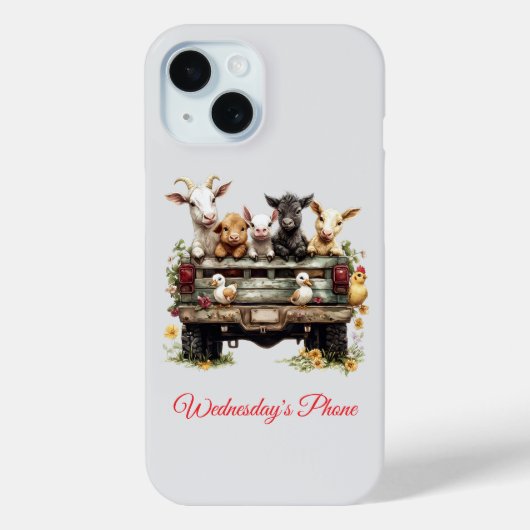 Leuke dierlijke Boerderij op telefoonhoesje Case-Mate iPhone Case (Achterkant)