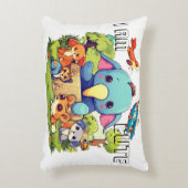 Leuke dierlijke cartoon illustratie ik ben schatti accent kussen (Voorkant(Verticaal))