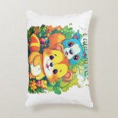 Leuke dierlijke cartoon illustratie ik ben schatti accent kussen (Voorkant(Verticaal))