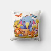 Leuke dierlijke cartoon illustratie ik ben schatti kussen (Voorkant)