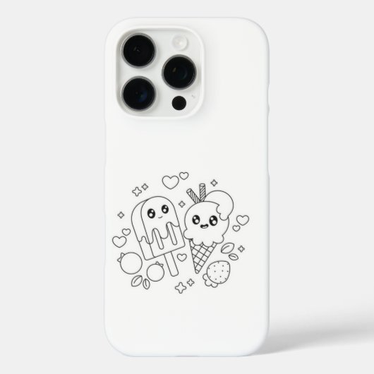 Leuke dierlijke Cartoon iPhone 16 Hoesje (Achterkant)