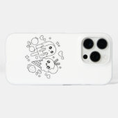 Leuke dierlijke Cartoon iPhone 16 Hoesje (Achterkant (horizontaal))