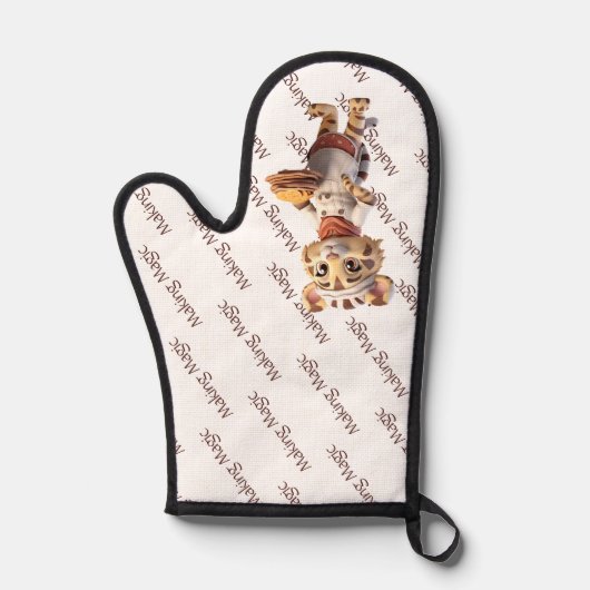 Leuke dierlijke chef tijger maken magie ovenwant (Voorkant)