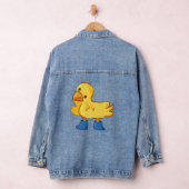 Leuke dierlijke eend cartoony stijl denim jacket (Hangar)