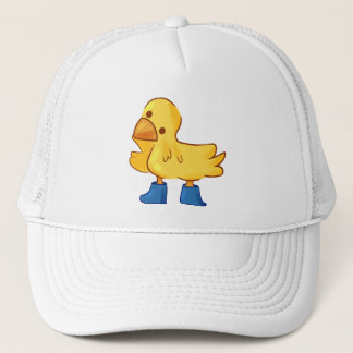 Leuke dierlijke eend cartoony stijl trucker pet