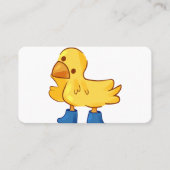 Leuke dierlijke eend cartoony stijl visitekaartje (Voorkant)