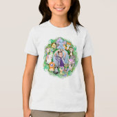 Leuke dierlijke foto Lijst Tri-Blend Shirt (Voorkant)