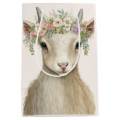 Leuke Dierlijke Geit Boho Waterverf Medium Cadeauzakje (Voorkant)