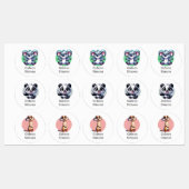 Leuke dierlijke labels (Vel)