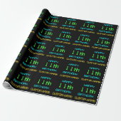 Leuke digitale computer thema 11e verjaardag cadeaupapier (Uitgerold)
