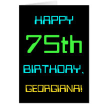 Leuke digitale computerthema 75e verjaardag