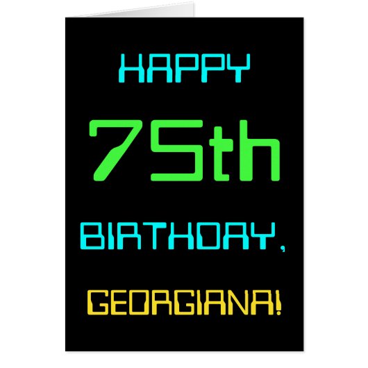 Leuke digitale computerthema 75e verjaardag (Voorkant)