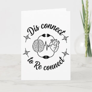 Leuke Digitale Detox Disconnect om opnieuw te verb Kaart