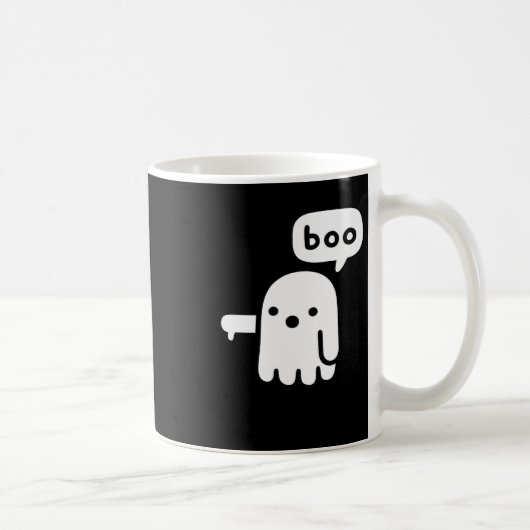 Leuke dikke geest van afkeuring Boo Halloween Koffiemok (Rechts)
