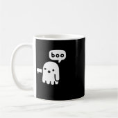 Leuke dikke geest van afkeuring Boo Halloween Koffiemok (Links)