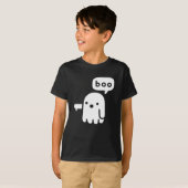 Leuke dikke geest van afkeuring Boo Halloween T-shirt (Voorkant volledig)