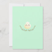 Leuke Dim Sum Dumpling Verjaardagsfeestuitnodiging Kaart (Achterkant)