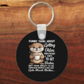 Leuke Ding Over Het Ouder Worden Illustratie Sleutelhanger (Voorkant)