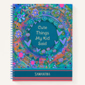 Leuke dingen mijn Kind zei Custom Journal Notitieboek (Voorkant)