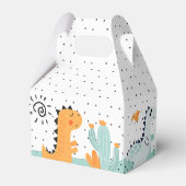 Leuke Dino Dinosaurussen Verjaardagsfeestje Bedankdoosjes (Achterkant)