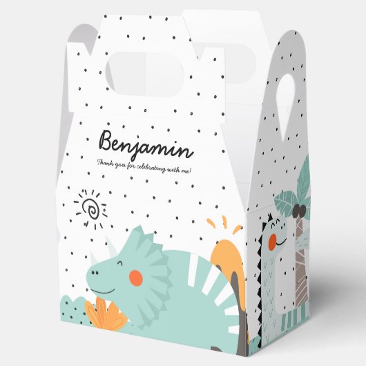 Leuke Dino Dinosaurussen Verjaardagsfeestje Bedankdoosjes (Geopend)