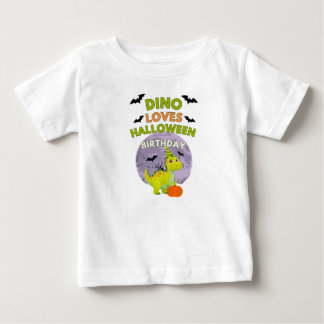Leuke Dino Houdt van Halloween Verjaardags T-Shirt