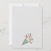 Leuke Dino Lovers Kids Verjaardagsfeestuitnodiging Kaart (Achterkant)