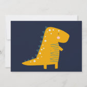 Leuke Dino Party Eerste Verjaardag Kaart (Achterkant)