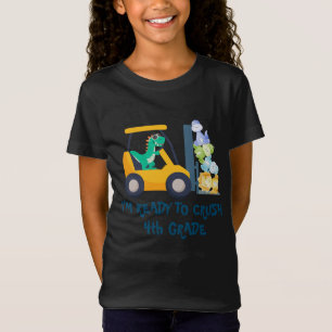 Leuke dino tractor Vrachtwagen Verjaardag School B T-shirt