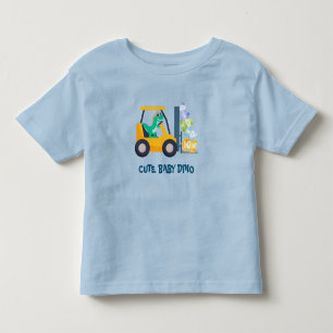 Leuke dino tractor vrachtwagen verjaardag schooljo kinder shirts