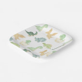 Leuke Dino Verjaardag Papieren Bordje (Gebogen)