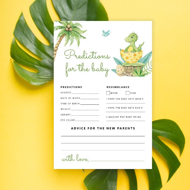 Leuke Dinosaur Baby shower voorspellingen en advie (Creator heeft geüpload)