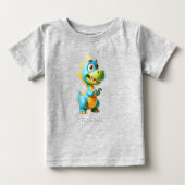 Leuke dinosaurus baby t-shirt (Voorkant)