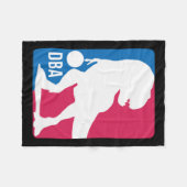 Leuke dinosaurus basketbal fleece deken (Voorkant (Horizontaal))