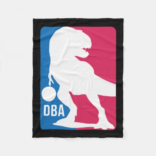Leuke dinosaurus basketbal fleece deken (Voorkant)