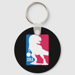 Leuke dinosaurus basketbal sleutelhanger