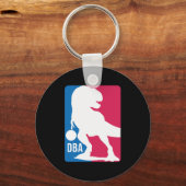 Leuke dinosaurus basketbal sleutelhanger (Voorkant)