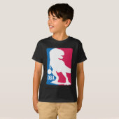 Leuke dinosaurus basketbal t-shirt (Voorkant volledig)